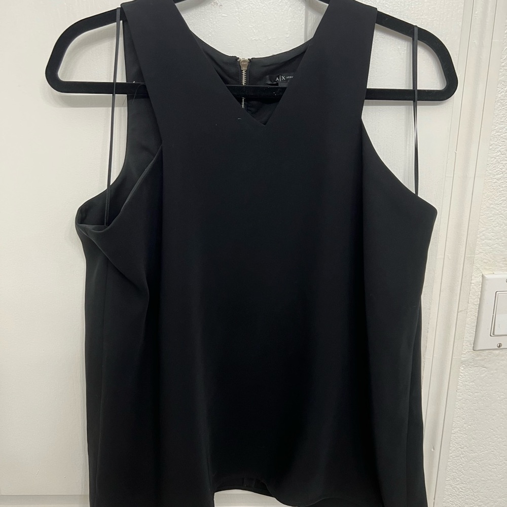 Black racer back top